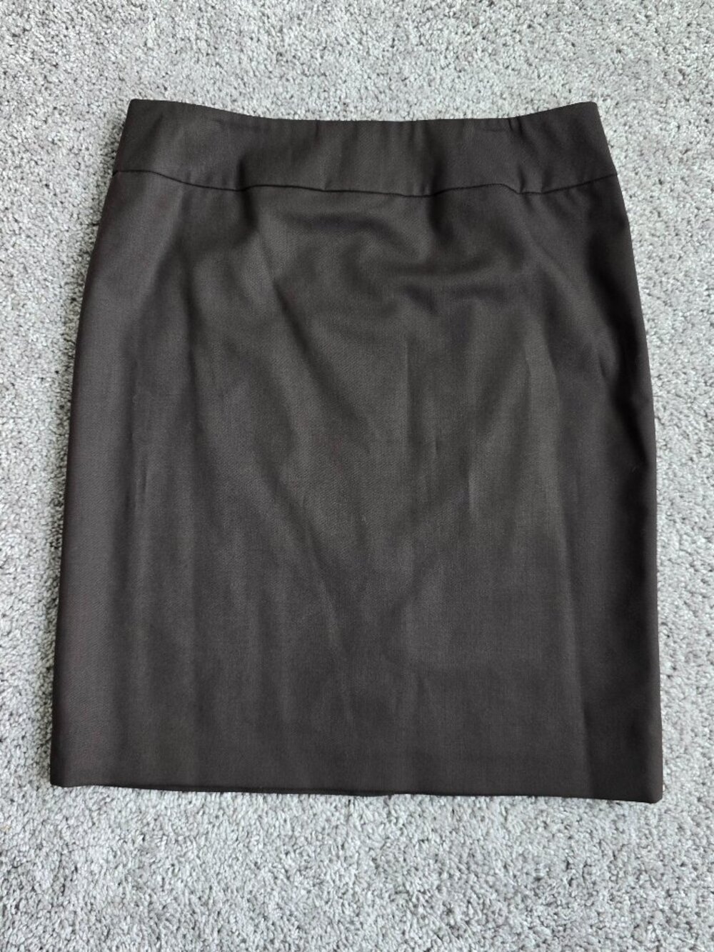 Pendleton Classic Wool Pencil Skirt Lined Career Office Corporate Solid Brown 14